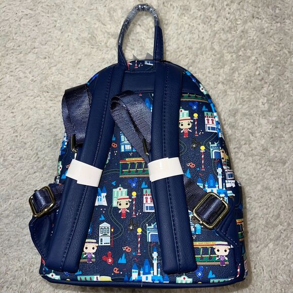 Disney Parks Main Street USA Dapper Dans Loungefly Mini Backpack - NEW - Picture 5 of 7